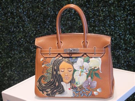 heart evangelista hand painted bags.